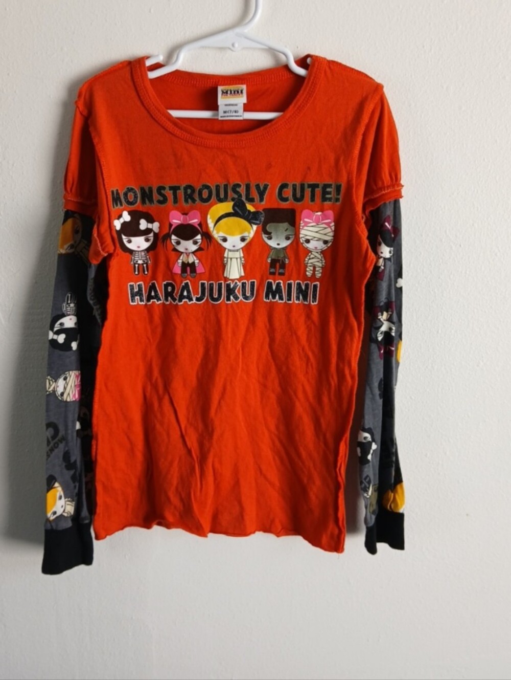 Vintage Harajuku Mini Girls Monstrously Cute Layered TopY2K Medium